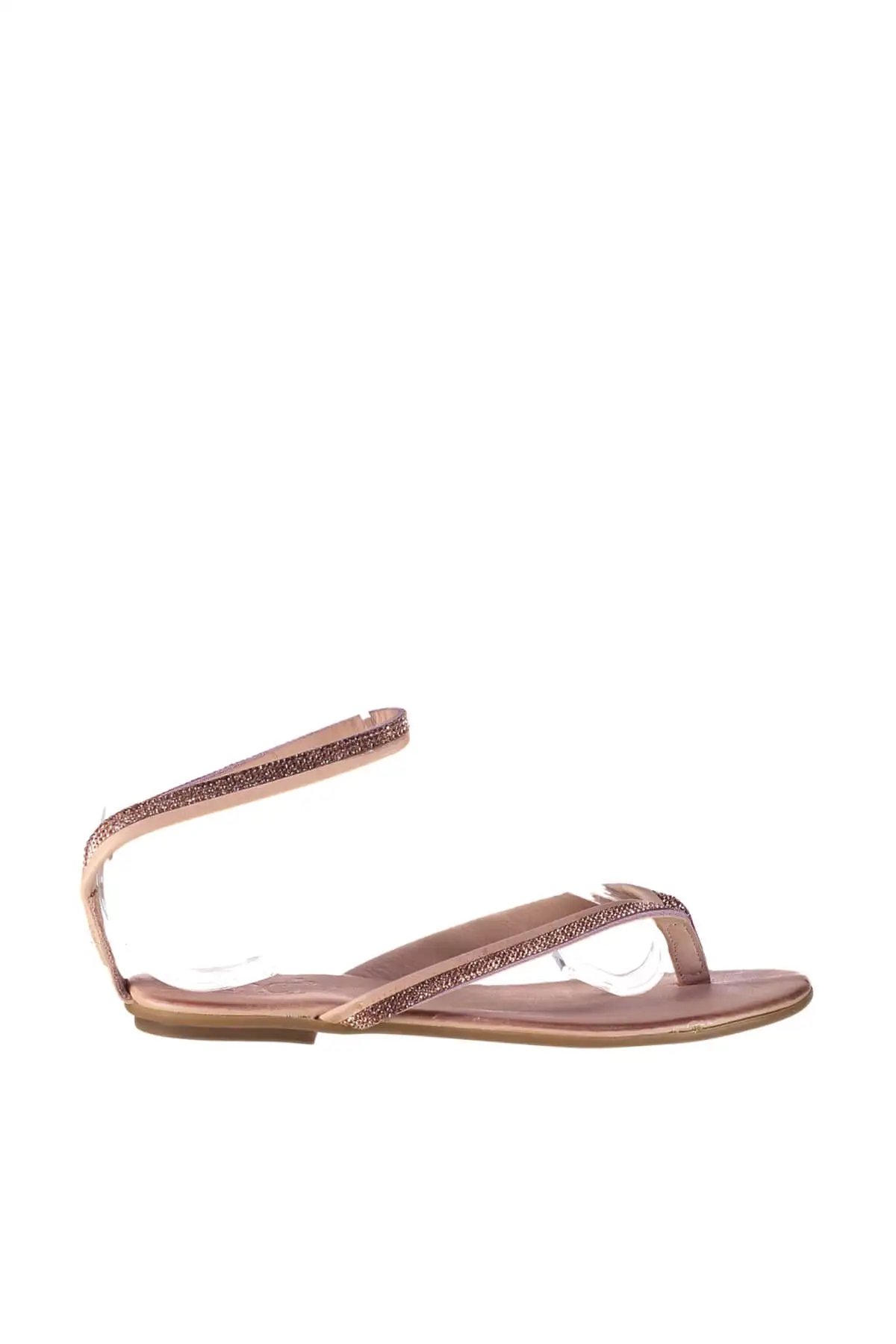 Жемчужный светильник из натуральной кожи Розовые женские сандалии Коллекция