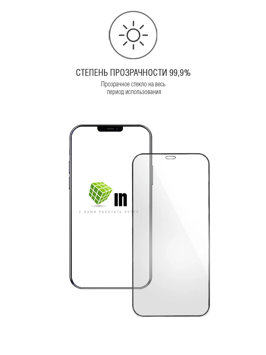Защитное стекло 2D INNOVATION для Apple IPhone 12 mini Pro Max Full Glue/Full Screen черное | Мобильные