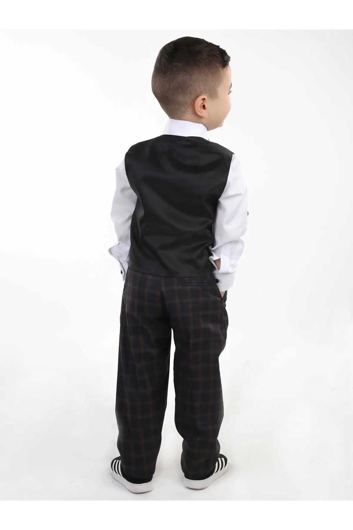 Костюмы для мальчиков галстук-бабочка + рубашка брюки жилет джентльменская