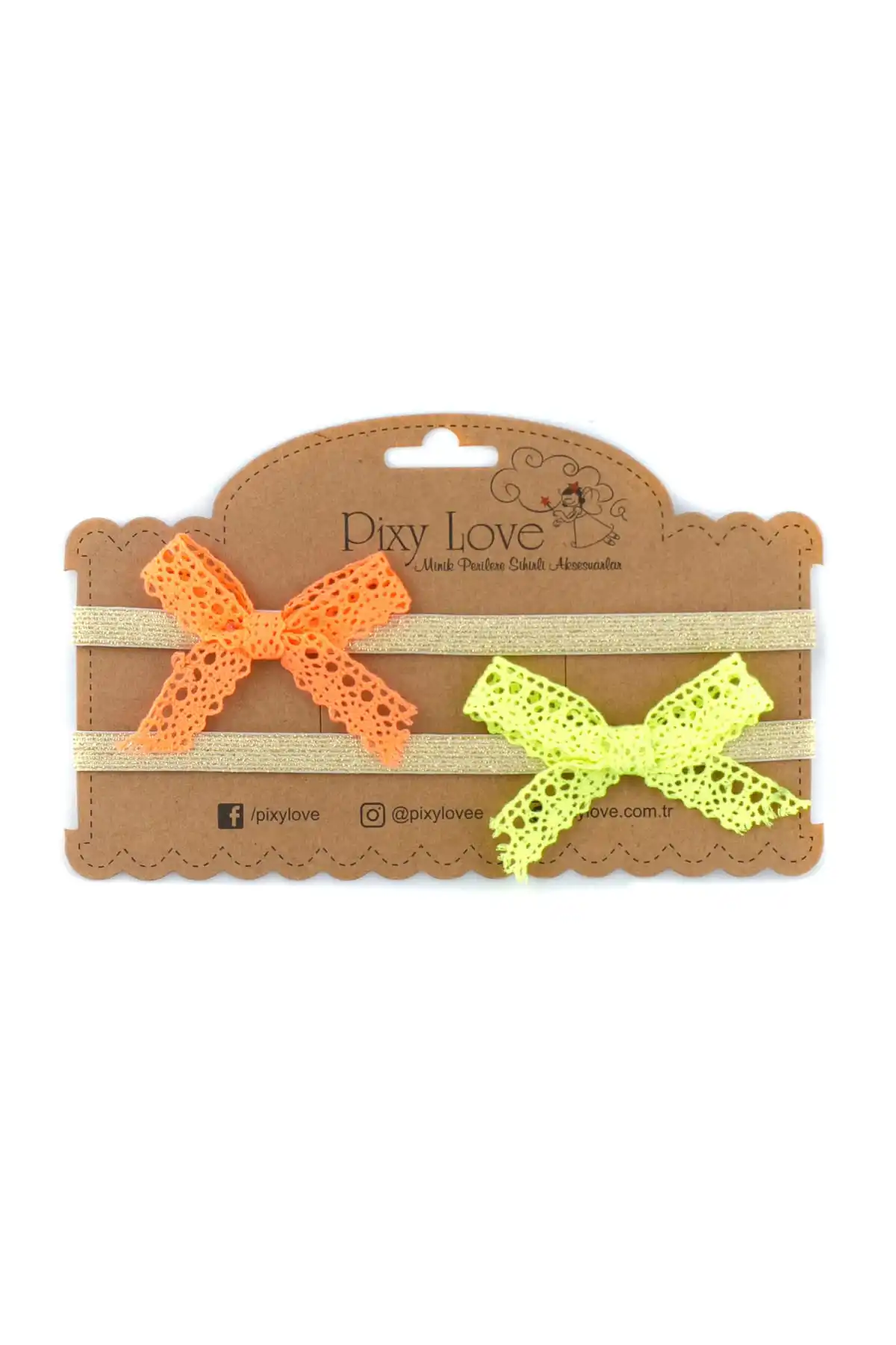 Мини-кружевной бант PixyLove 2'li