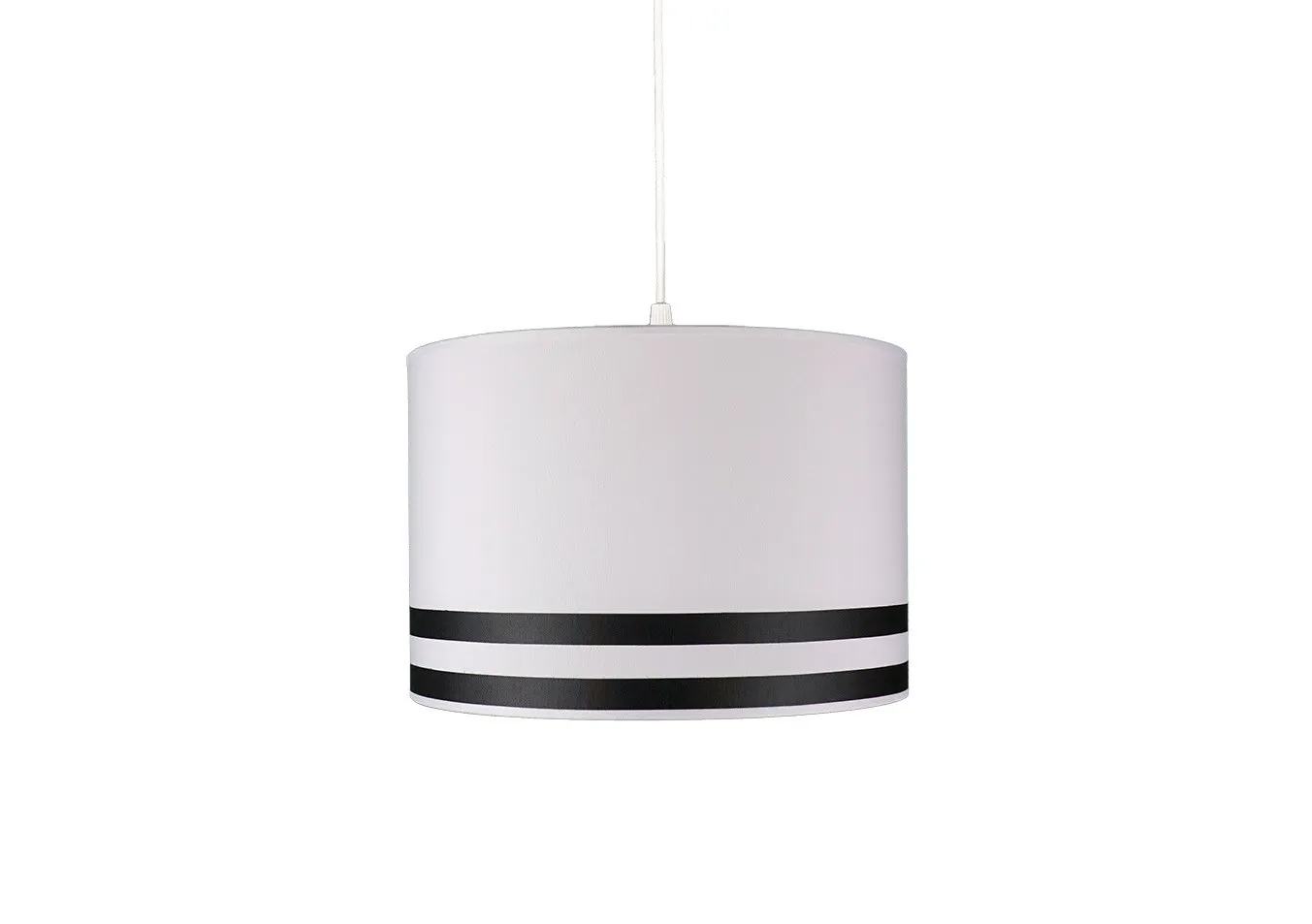 

Senay Lightning, Fans Cylinder Chandelier Fabric-Black White