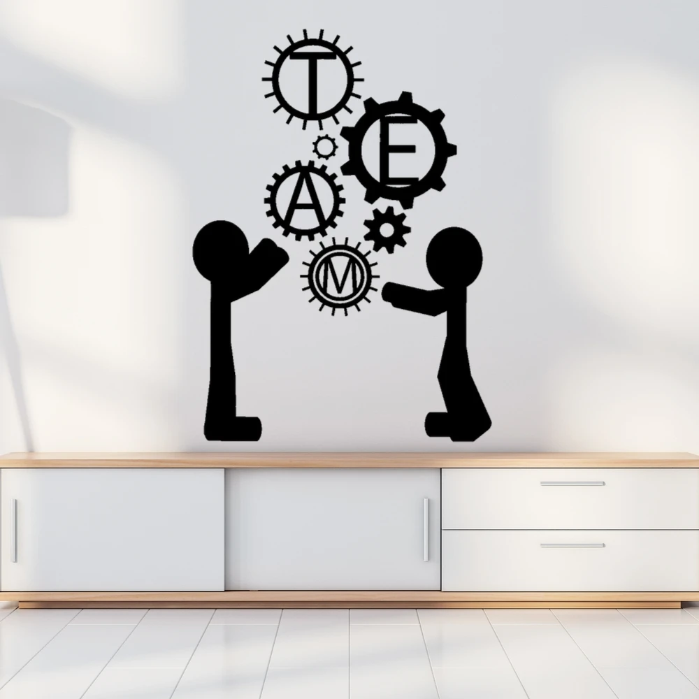 

Working With Teammate Wall Sticker Decal Team Work Sticker Office Wall Decoration A00410