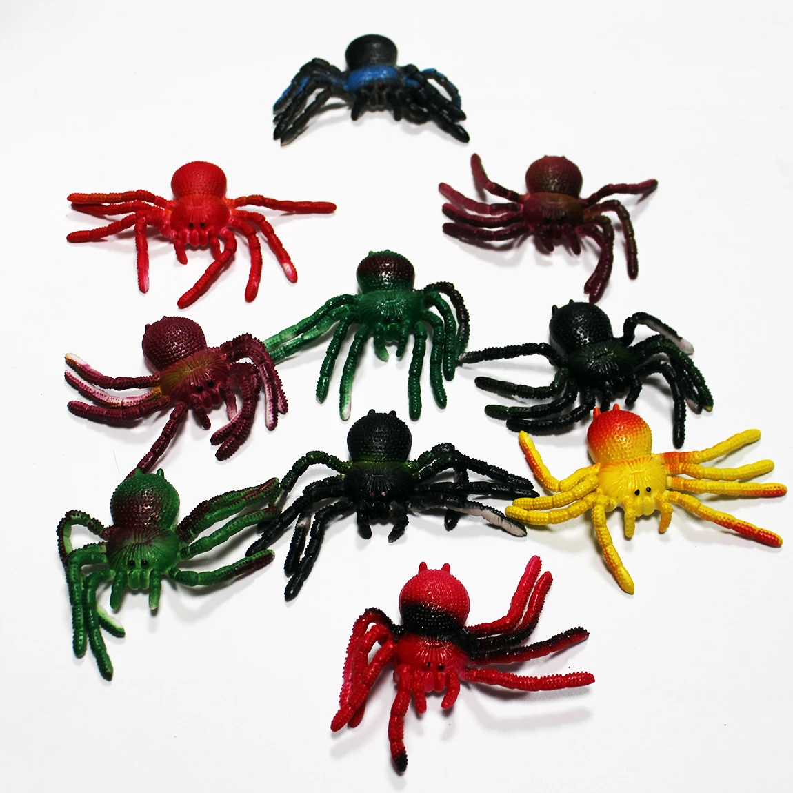 Маленький силиконовый паук страшная игрушка-паук чучело реквизит для Хэллоуина