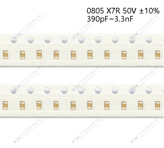 50 . 390pF ~ 3.3nF 0805 SMD    COG 50   10%