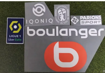2020 2021 Ligue 1 Марсель спонсор Comme Un seul OM Log значок|Заплатки| |