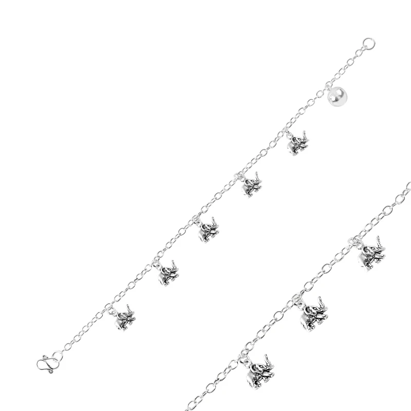 

Silver 925 Sterling Sterling Elephant Bracelet