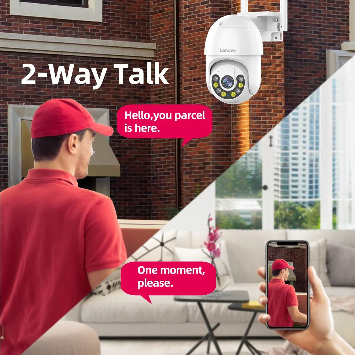 lenovo 3mp ptz wifi ip camera cctv surveillance outdoor 4x digital zoom night full color wireless h 265 p2p security free global shipping