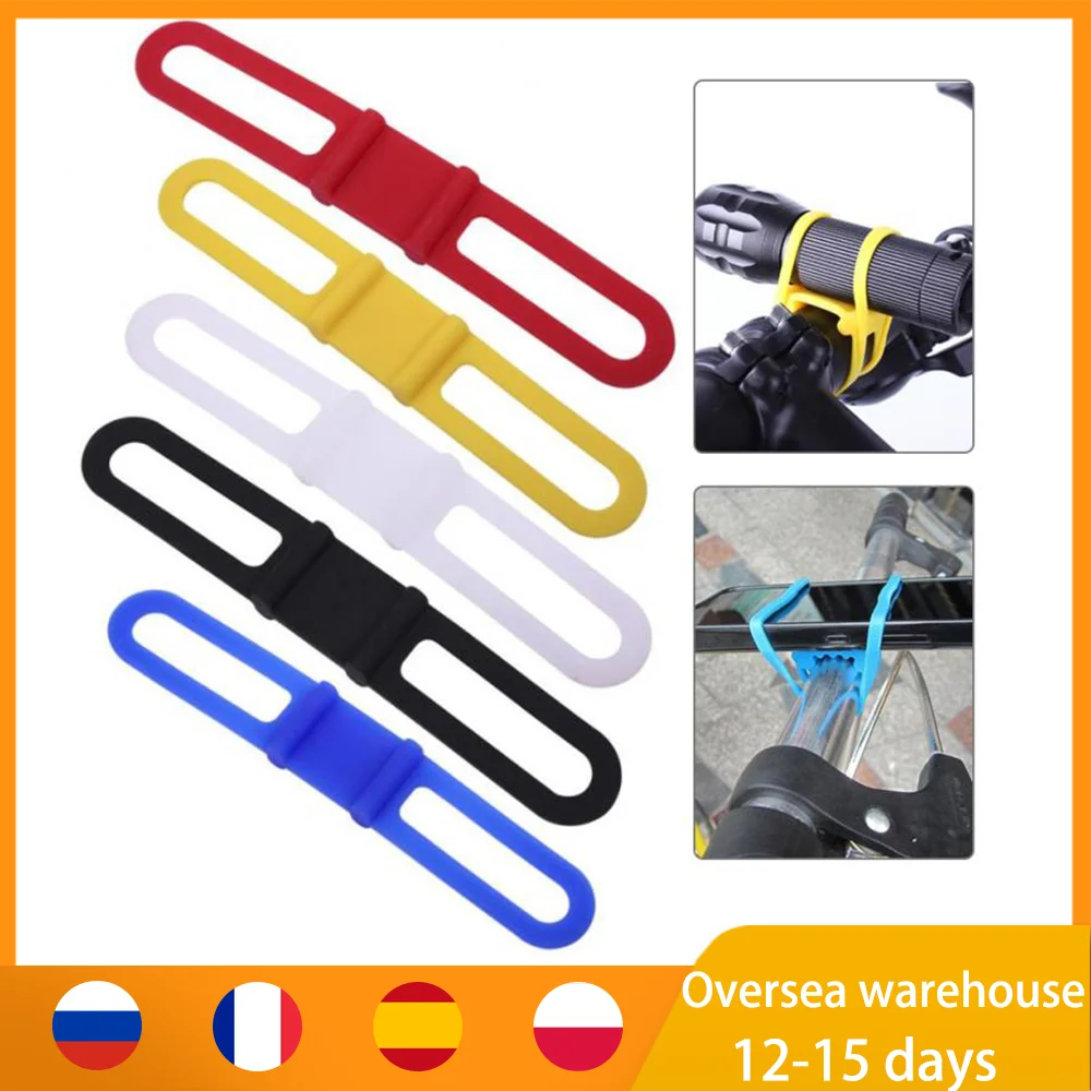 

Bike Light Bandage Bicycle Accessories Flashlight Silicone Fastener Holder Holder Light Strap Multi-functional Silicone Bandage
