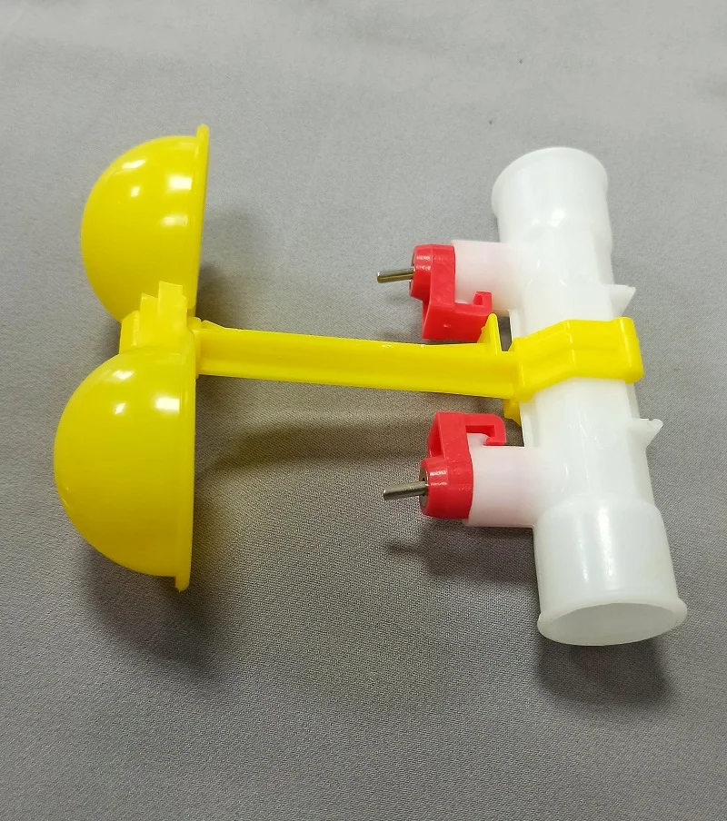 Ниппельные поилки двойные на 360 градусов для кур перепела птиц (10