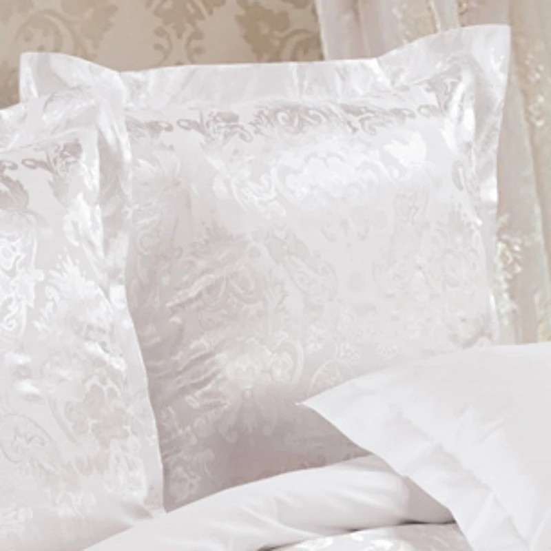 Комплект постельного белья Ecotex Estetica Бриллиант атлас-жаккард | Евро 2 сп Дуэт Дом и