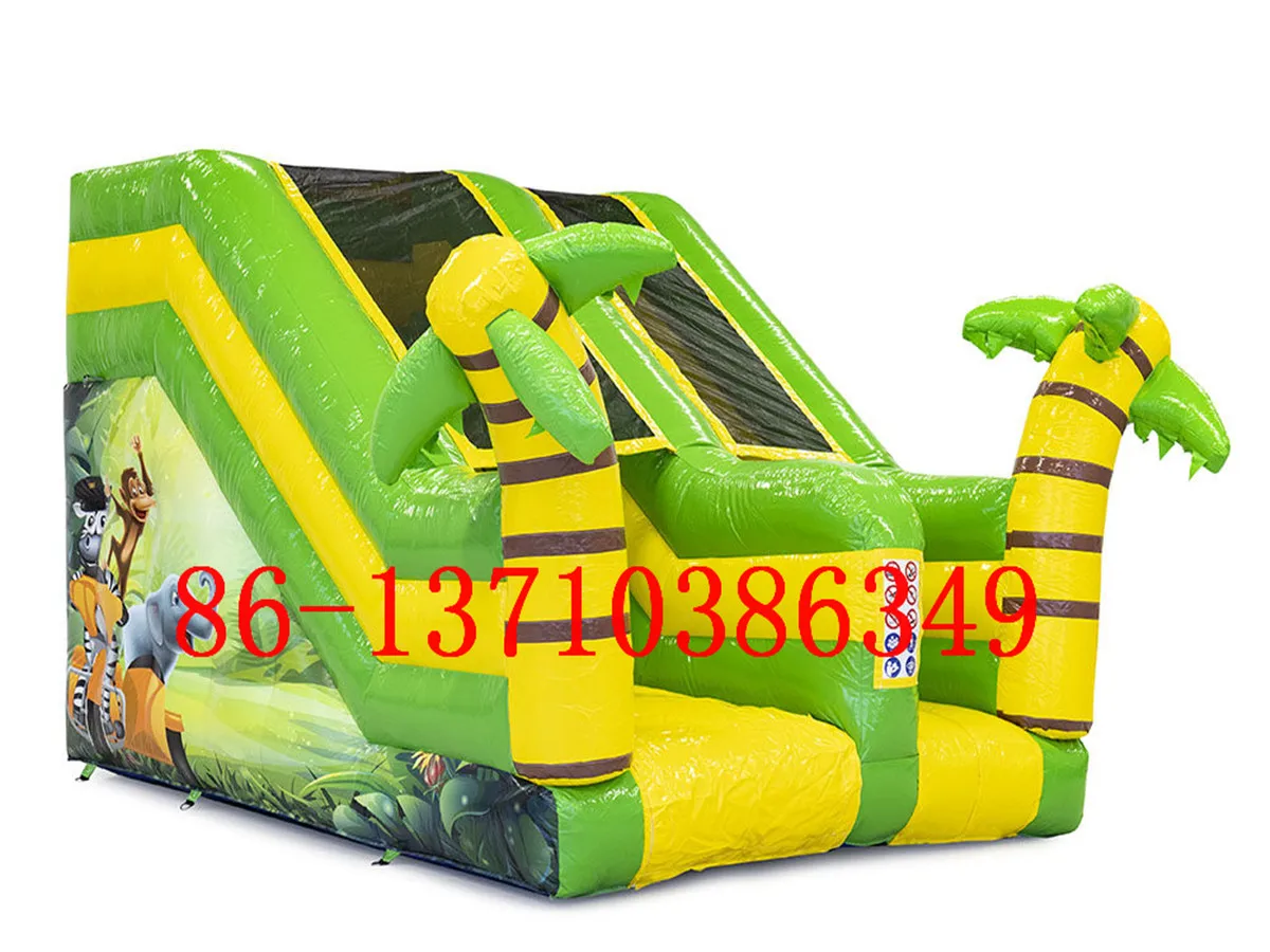 Commercial large adult children cheap inflatable slide palm tree | Slides