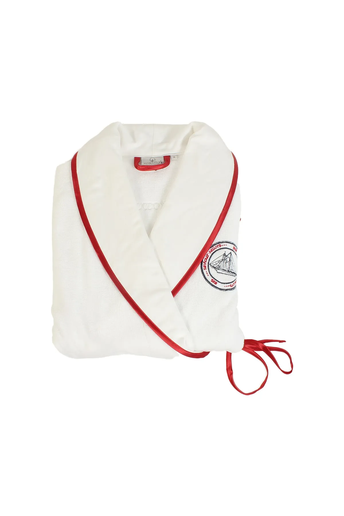 

Sail Women Organic Cotton Bathrobe Bath Towel High Quality Luxury Soft Embroidered Strong Water Absorbing