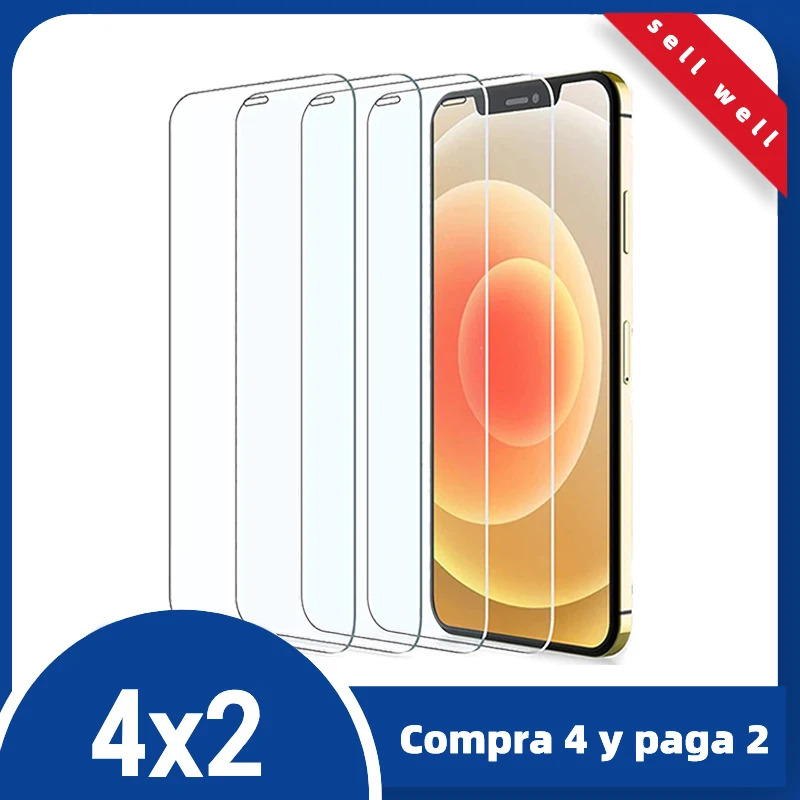 Прозрачное Защитное стекло для iPhone 11 12 Pro Max XS XR 7 6s Plus Защита экрана закаленное