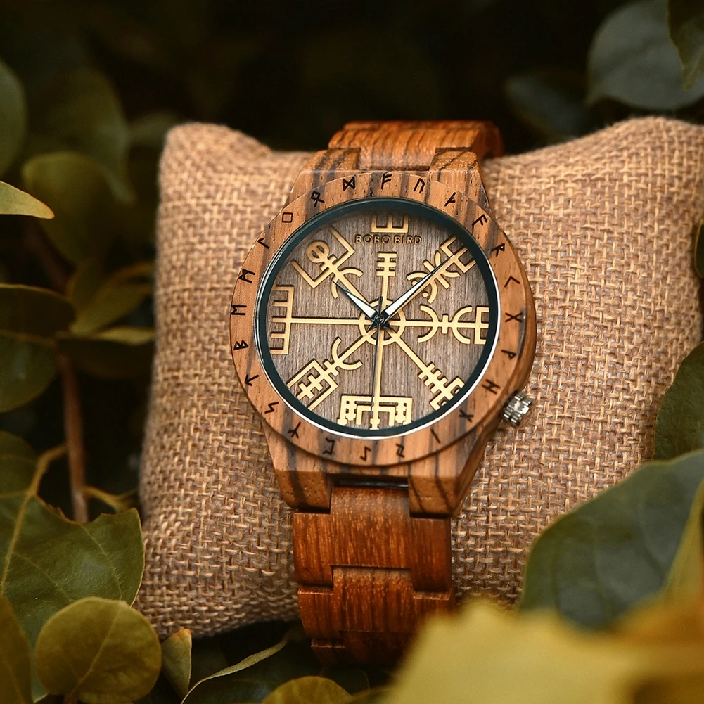 

BOBO BIRD Watch Men Wooden Wristwatch Fashion Retro Ebony Timepiece Japanese Quartz Movement Clock Customize Great Gift Box OEM