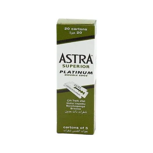 

20x5 100pcs Stainless Razor Astra For Men Superior Platinum Double Edge High Quality Safety