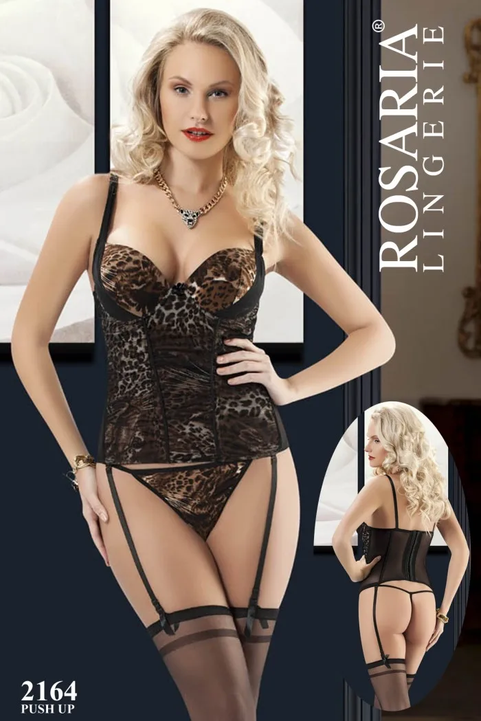 

Rosaria 2164 Premium Quality Sexy Bustier Set-Lingerie-Underwear Sets Ladies- Produced in Turkey