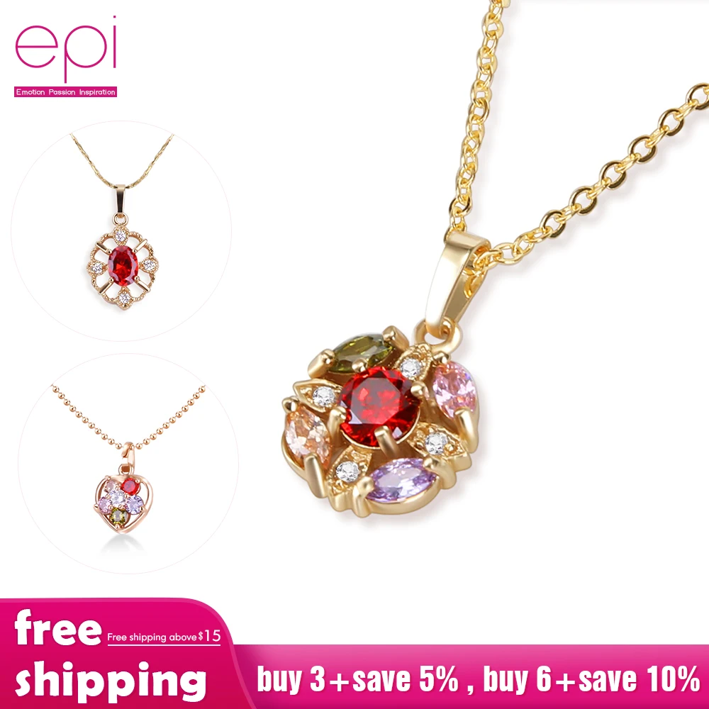 Многоцветный boho модное ювелирное изделие очаровательный золотой кулон цепочка с