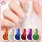 Декоративный лазер для ногтей, зеркальный блестящий порошок, металлический цвет, искусство, УФ-гель, полировка серия розово-золотого цвета, пигмент для маникюра