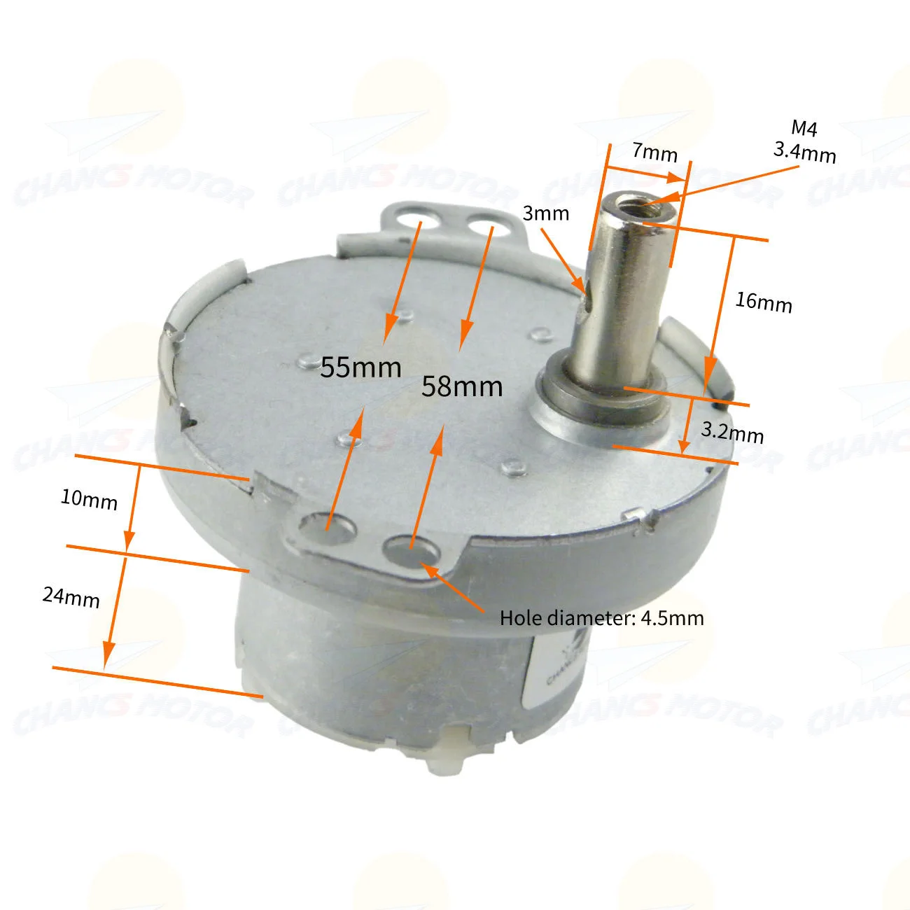 Электродвигатель JS 50 редуктор постоянного тока 5 В 2 об/мин бесщеточный двигатель