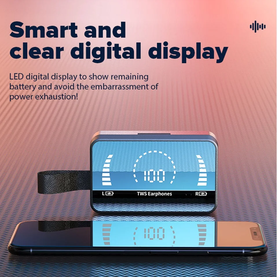 TWS-стереонаушники с поддержкой Bluetooth и зарядным футляром на 3500 мА · ч | Электроника