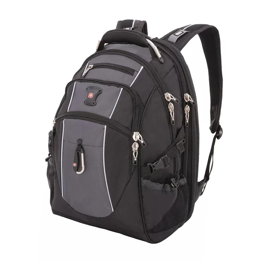 Рюкзак Swissgear 15” чёрный/серый 34x23x48 см 38 л|Рюкзаки| |