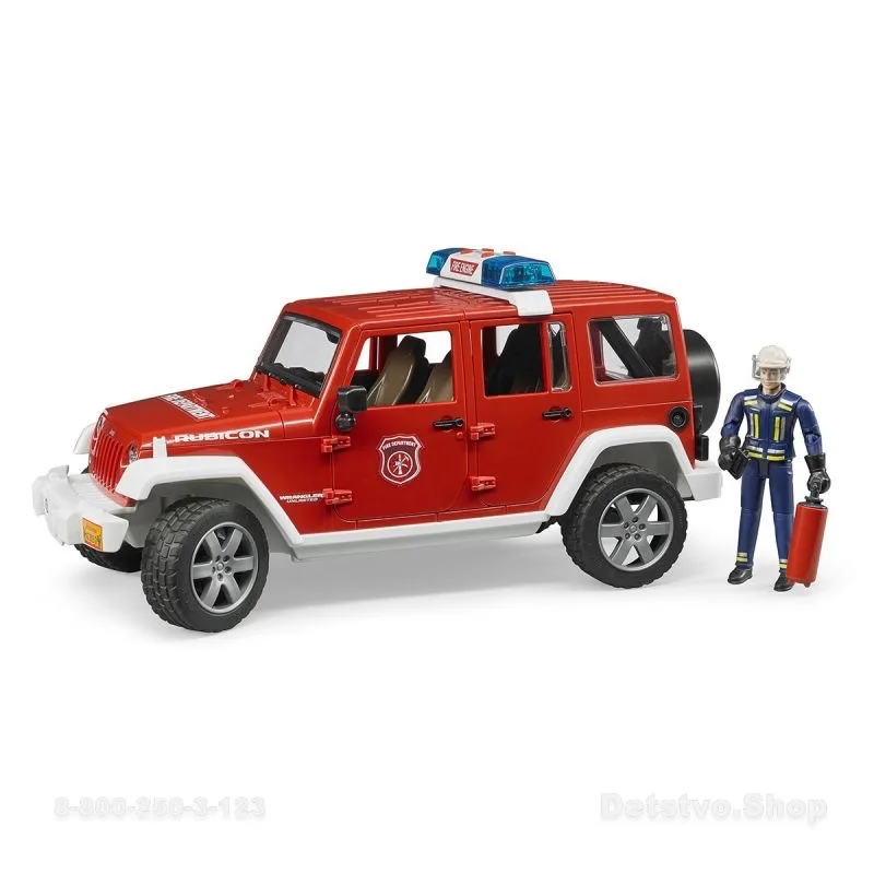 Внедорожник Jeep Wrangler Unlimited Rubicon Пожарная с фигуркой |