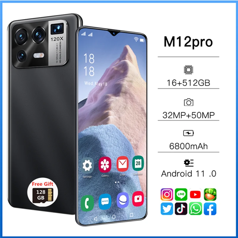 

Global Version Mi11 Ultra 6.7-inch Smartphone 16GB RAM 512GB ROM 6800mAh Android 11 Unlocked 5G Mobilephone Support Google