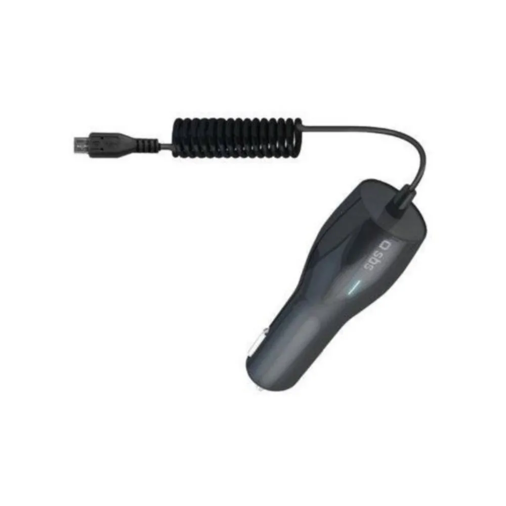 Автомобильное зарядное устройство SBS с кабелем microUSB 1А черн | Мобильные телефоны и