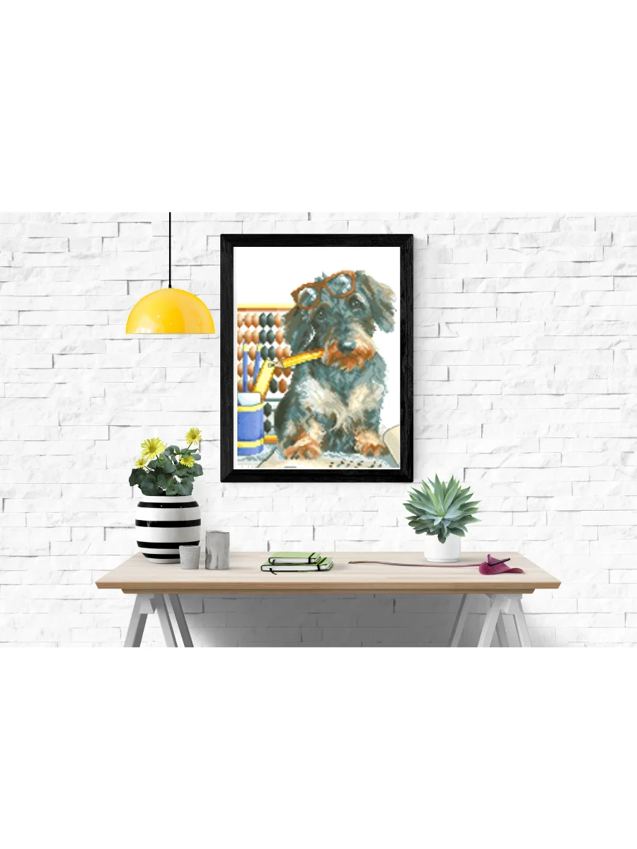 Вышивка крестиком набор Diy нитки мулине иголка схема на канве Животные кот собака