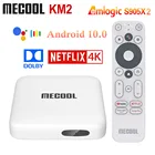 ТВ-приставка Mecool KM2 Netflix 4K Android Amlogic S905X2 2 Гб DDR4 USB3.0 SPDIF Ethernet WiFi первоклассное Видео HDR 10 ТВ-приставка