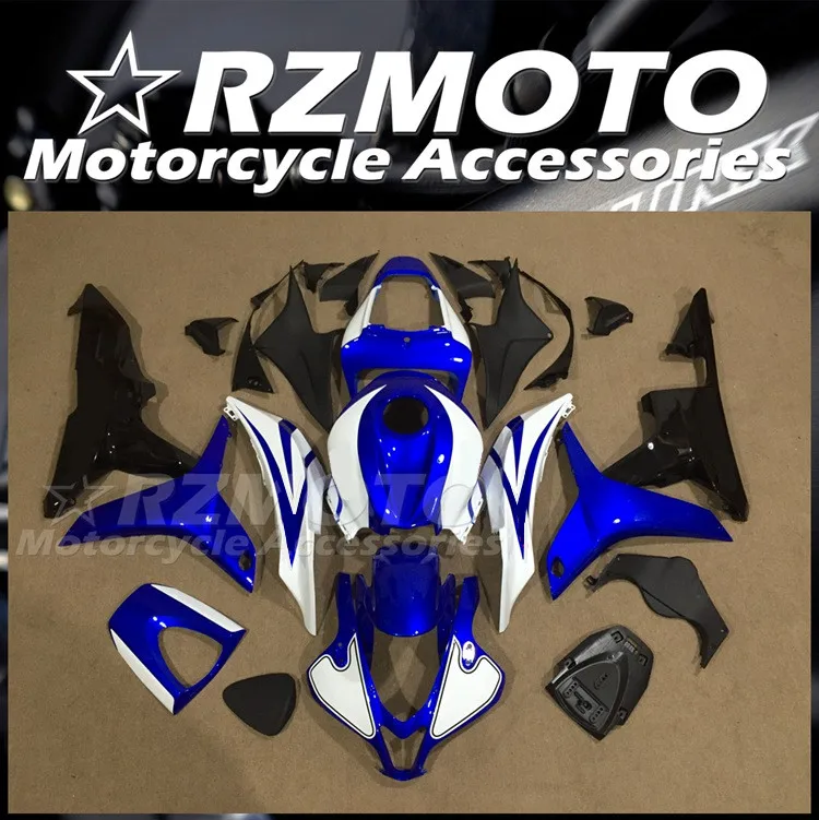 

Injection Mold New ABS Whole Fairings Kit Fit for HONDA CBR600RR F5 2007 2008 07 08 Bodywork Set Blue White