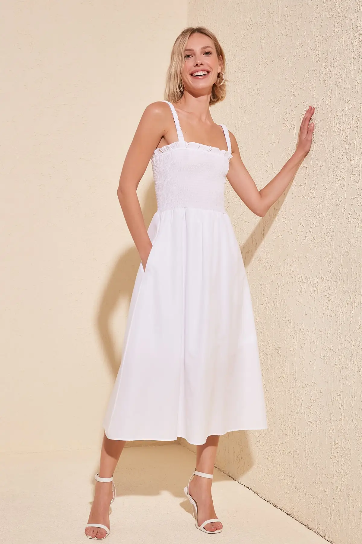 Платье с низким вырезом на спине TWOSS20EL1563|Женские платья| |