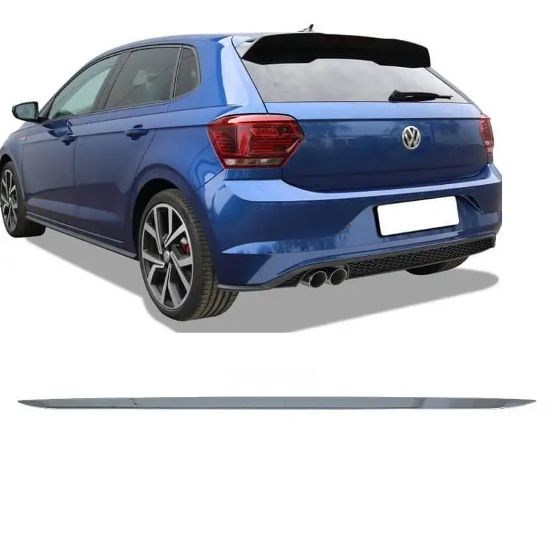 

Chrome задний багажник Задняя крышка-дверца с декоративной планкой для VW Polo AW 2017 2018 2019 2020