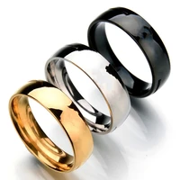 classic women ring male stainless steel jewelry wedding couple ring for man lady gift engagement band anniversary party