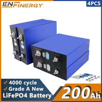 4pcs 3 2v 200ah lifepo4 rechargable batteries brand new lithium iron phosphate battery for pv rv solar golf carts eu us tax free