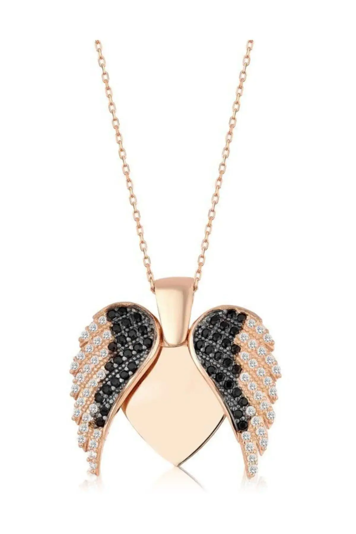 

Women's Rose Openable Angel Wing Necklace 925 Silver MA_KL_1223