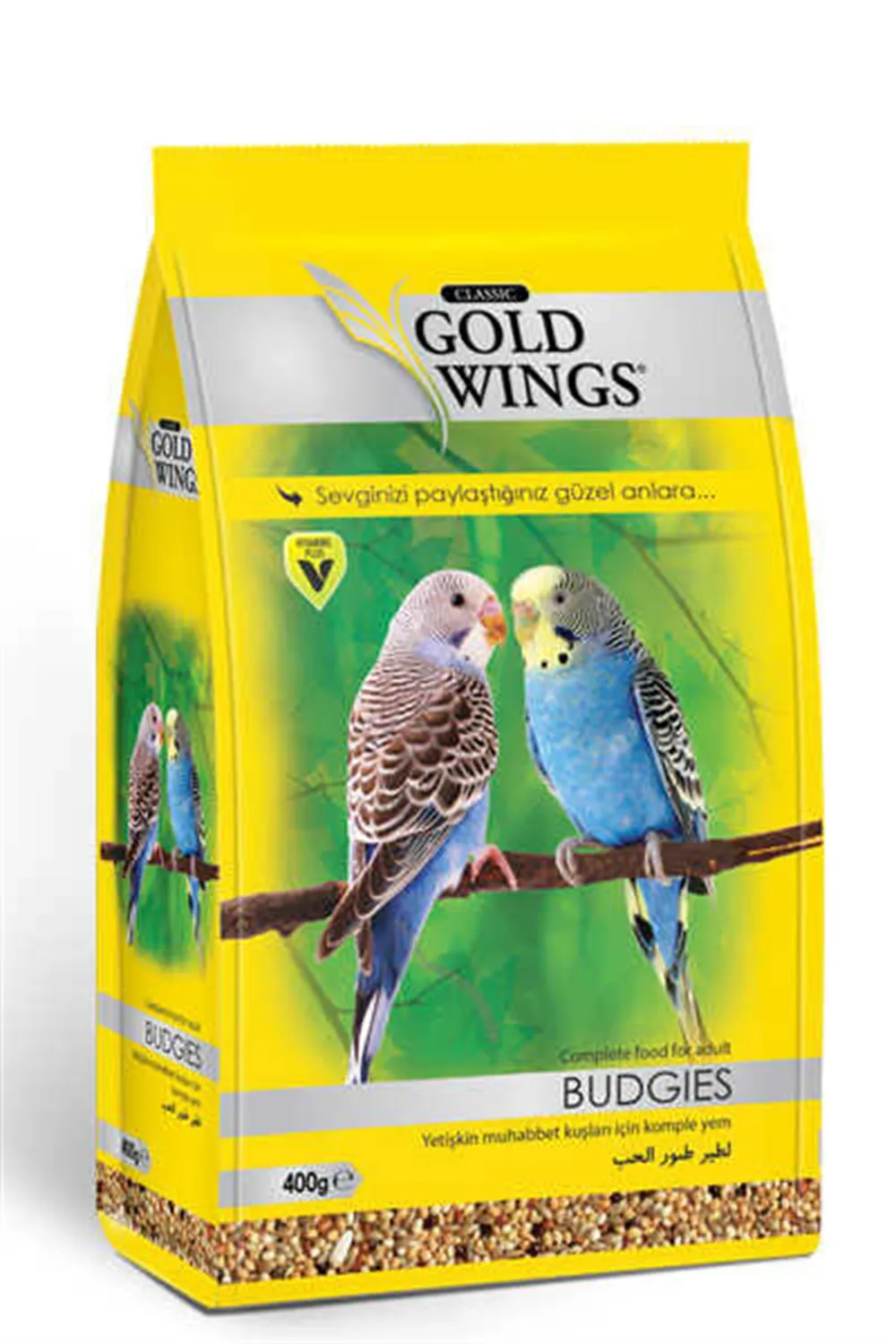 

Gold Wings Classic Comlete Food For Adult Budgies 400 gr