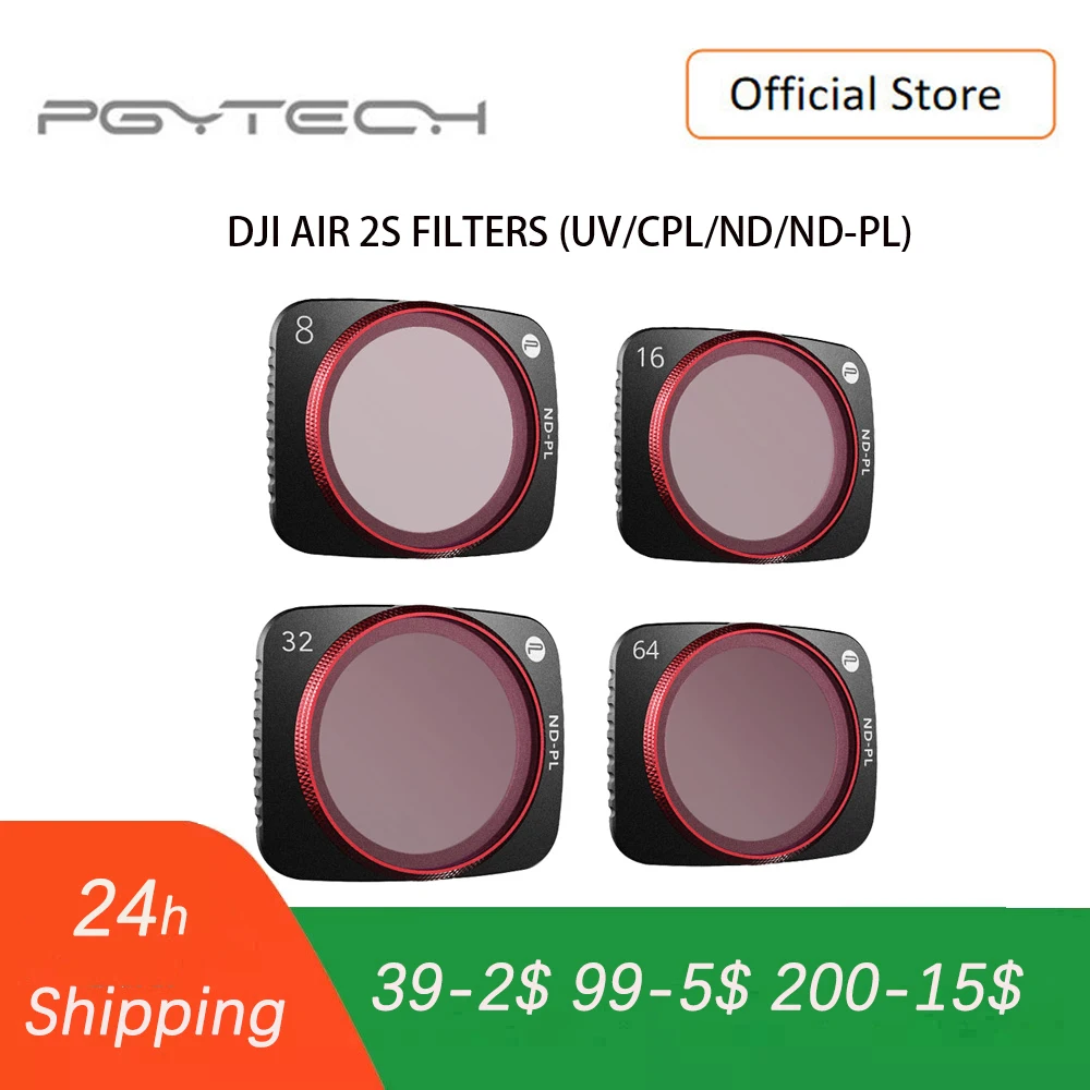 Одиночные фильтры для дрона PGYTECH Mavic Air 2s UV CPL ND ND-PL Dji air Аксессуары оригинальные |