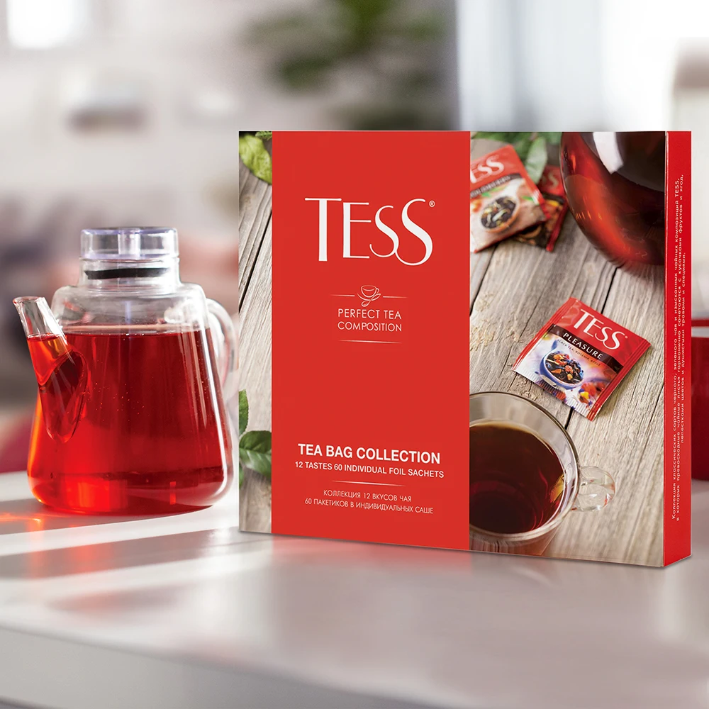 Набор чая TESS 12 видов 60 пакетиков | Продукты