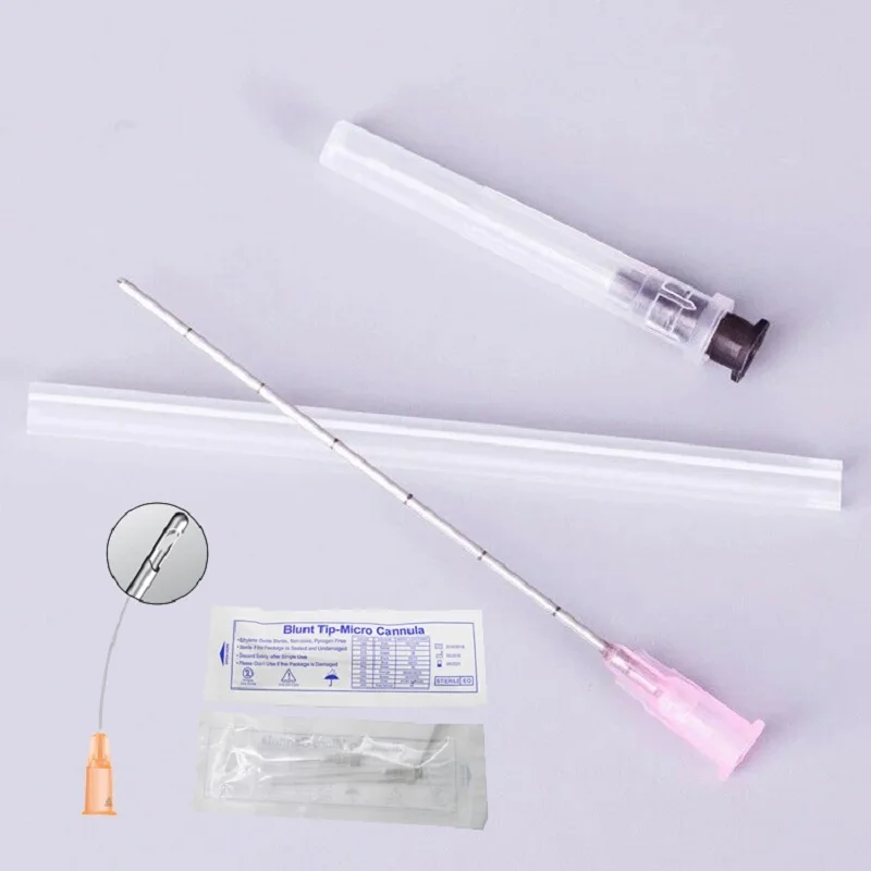10 шт./пакет медицинская инъекция канюля с тупым кончиком наполнитель