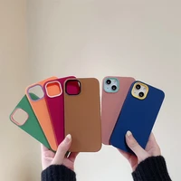 for iphone 13 12 11 xs xr x mini pro max phone case luxury solid color frosted phone case suitable for iphone 8 7 6 p shockproof