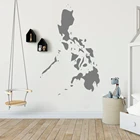Филиппинские географические наклейки на стену, наклейка для гостиной, спальни, карта Азии, украшение A00144