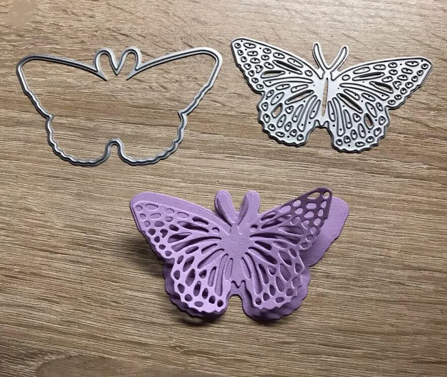 Металлические режущие штампы 3D трафареты бабочки для DIY скрапбукинга тиснение