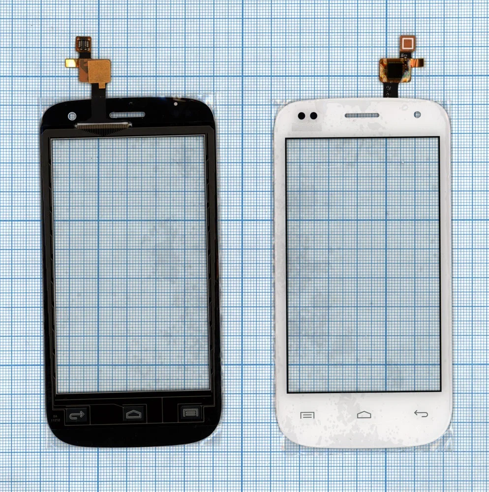 Сенсорное стекло (тачскрин) для Fly IQ445 Genius белое