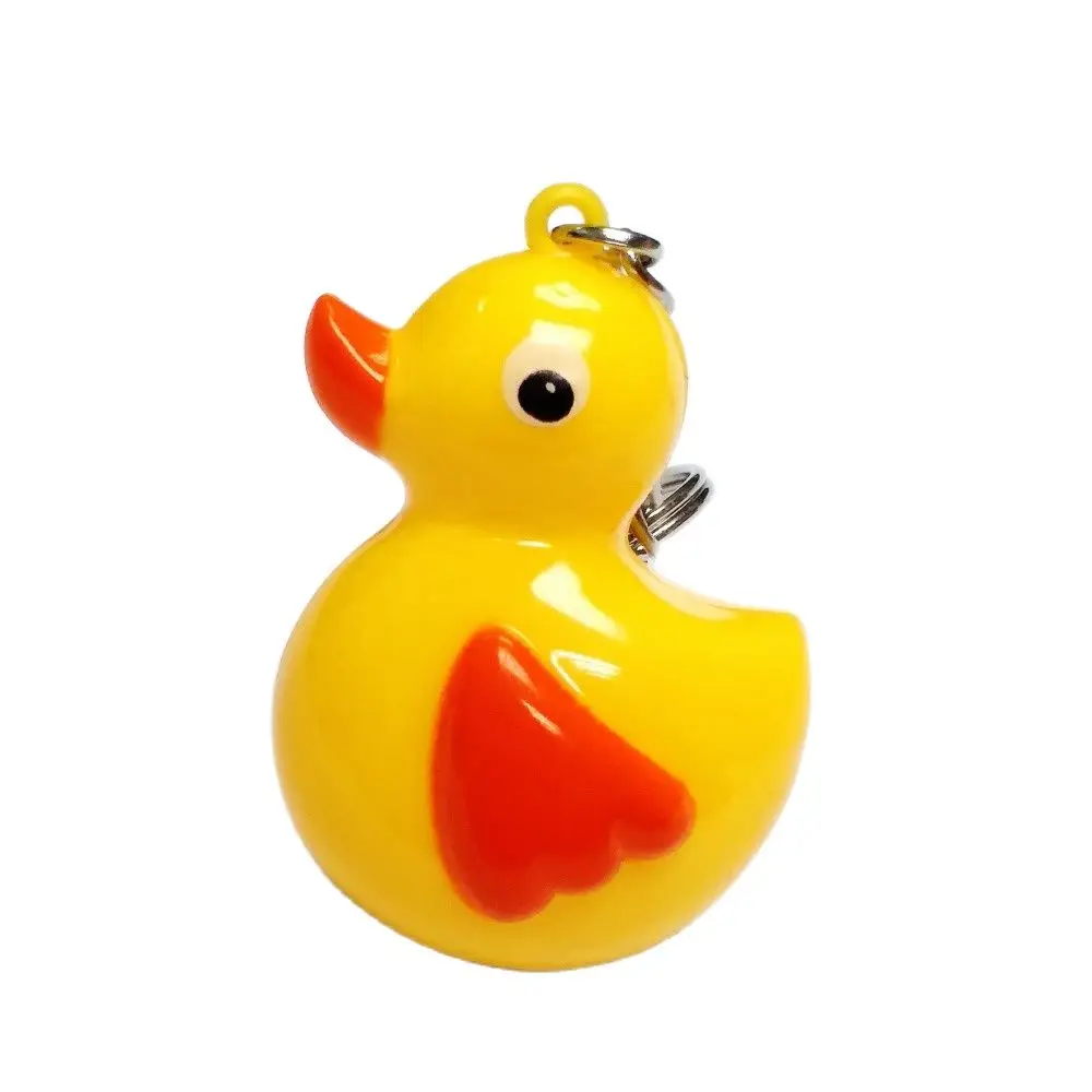 

1-6Piece Duck Pendant With key Chain Ring Vintage Charm Favour Pinata School Bag Filler Birthday Party Favors Gift Novelty Prize