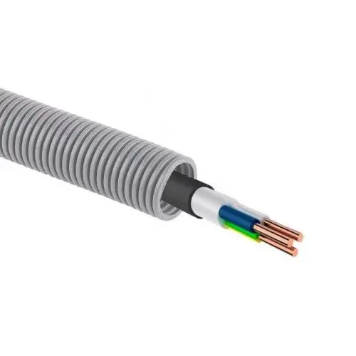 Кабель силовой ВВГнг(А)-LS круглый Конкорд 3х1 5мм ГОСТ в ПВХ гофре 20мм (бухта 50м) |
