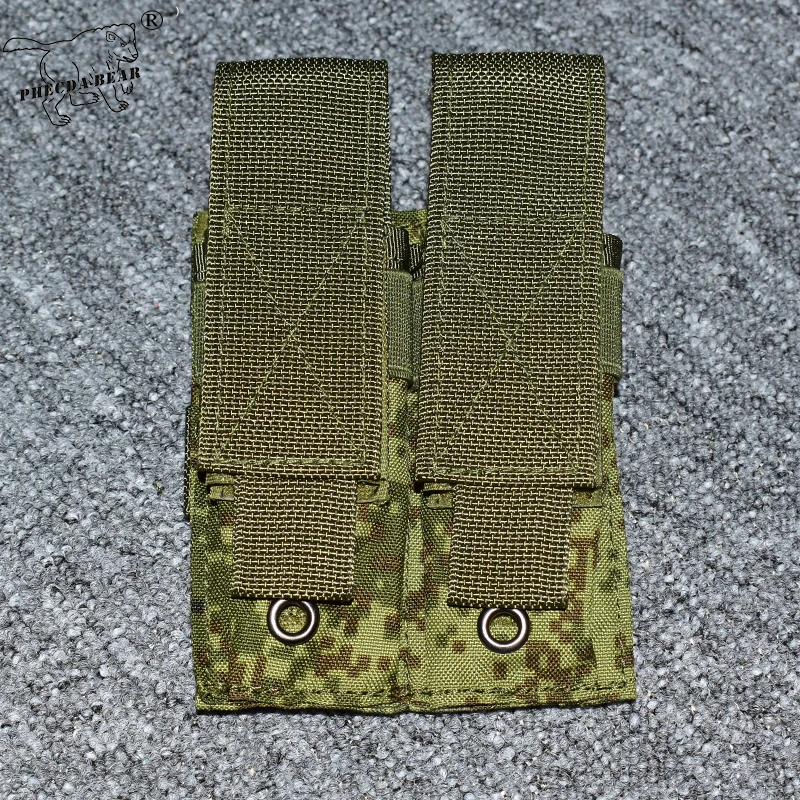 

500D waterproof durable Nylon molle pouch Russia EMR camouflage pistol magazine pouch P226 Glock 17 18 19 2-mag pouch