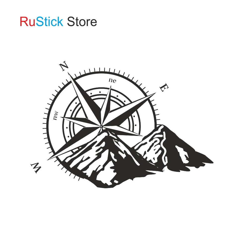 Наклейка на автомобиль Компас Роза ветров горы декор для стен авто двери капот