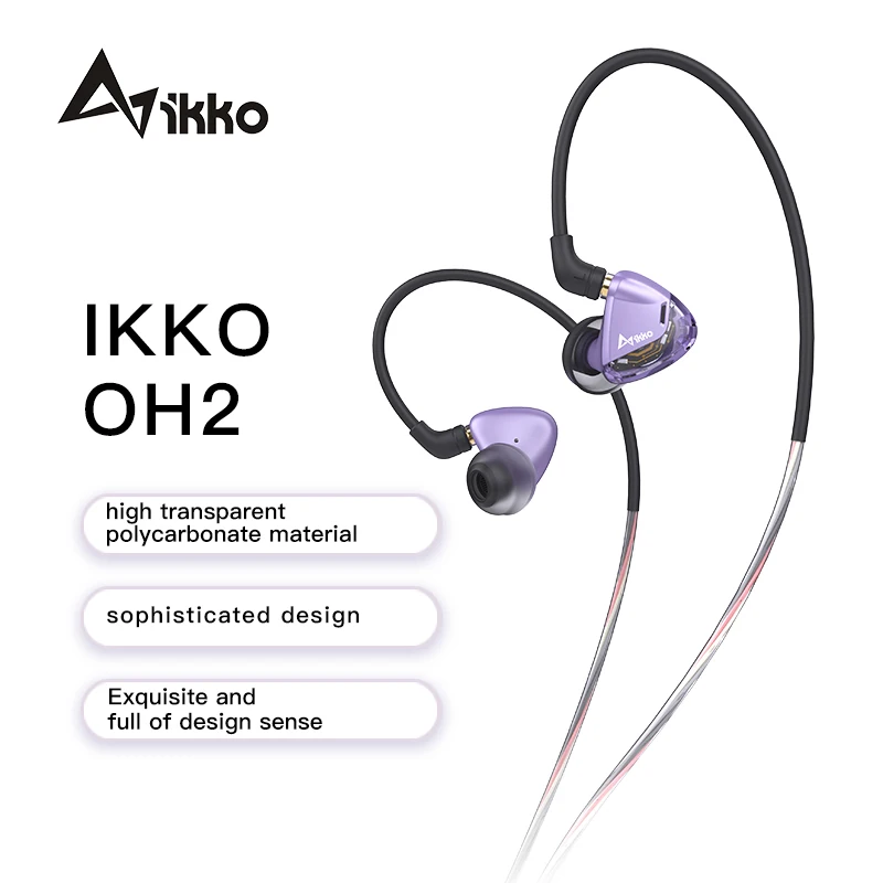Проводные наушники iKKO OH2 Hi-Fi динамические IEM с кабелем съемная Музыкальная