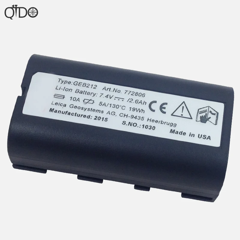 Новый высококачественный аккумулятор Samsung GEB212 Li Ion 2.6Ah для Leica ATX1200 ATX1230 GPS1200 GPS900